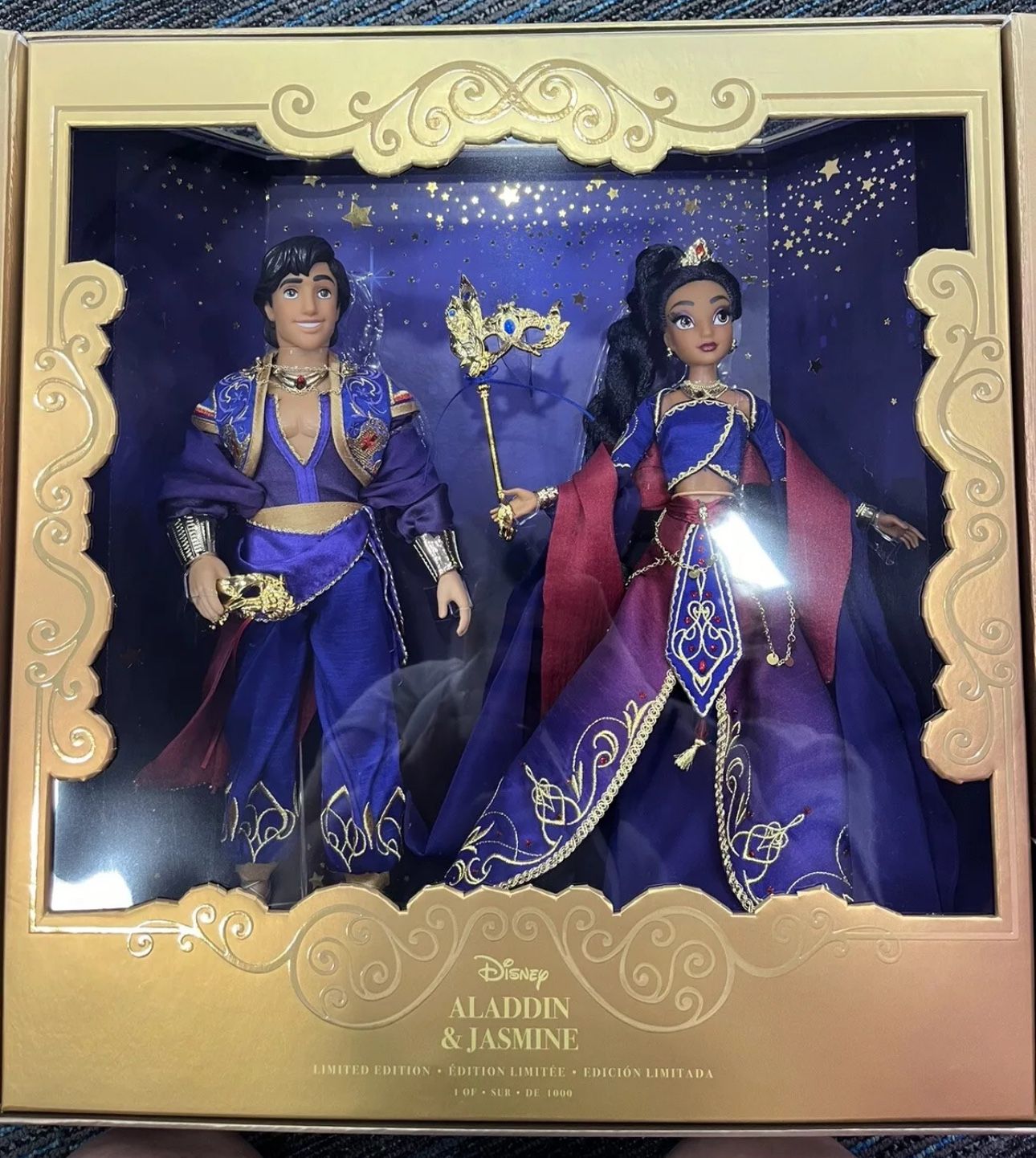 Disney D23 Expo 2024 Aladdin & Jasmine Limited Edition Designer Doll Exclusive