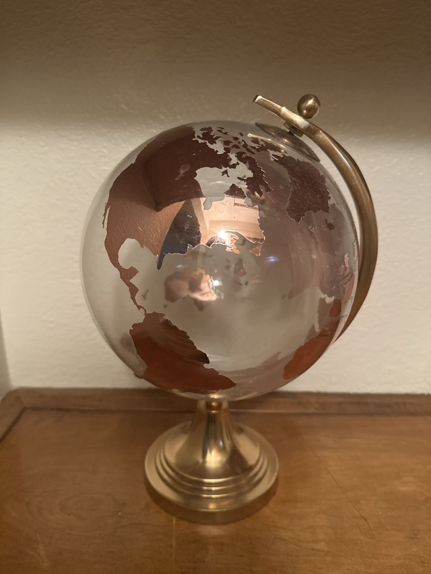 9'' World Globe Earth Ocean Pink