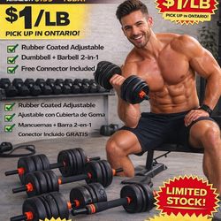 🔥 Adjustable Dumbbell Set – Perfect for Home Gym! Clearance Sale