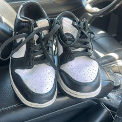 black and white dunks