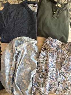 Men’s Name-Brand Shirt Bundle – XL/XXL – 4 Shirts