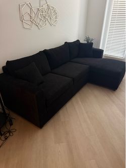 Brand new in stock black sectional