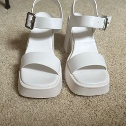Steve Madden Kaylor White Leather Size 5.5