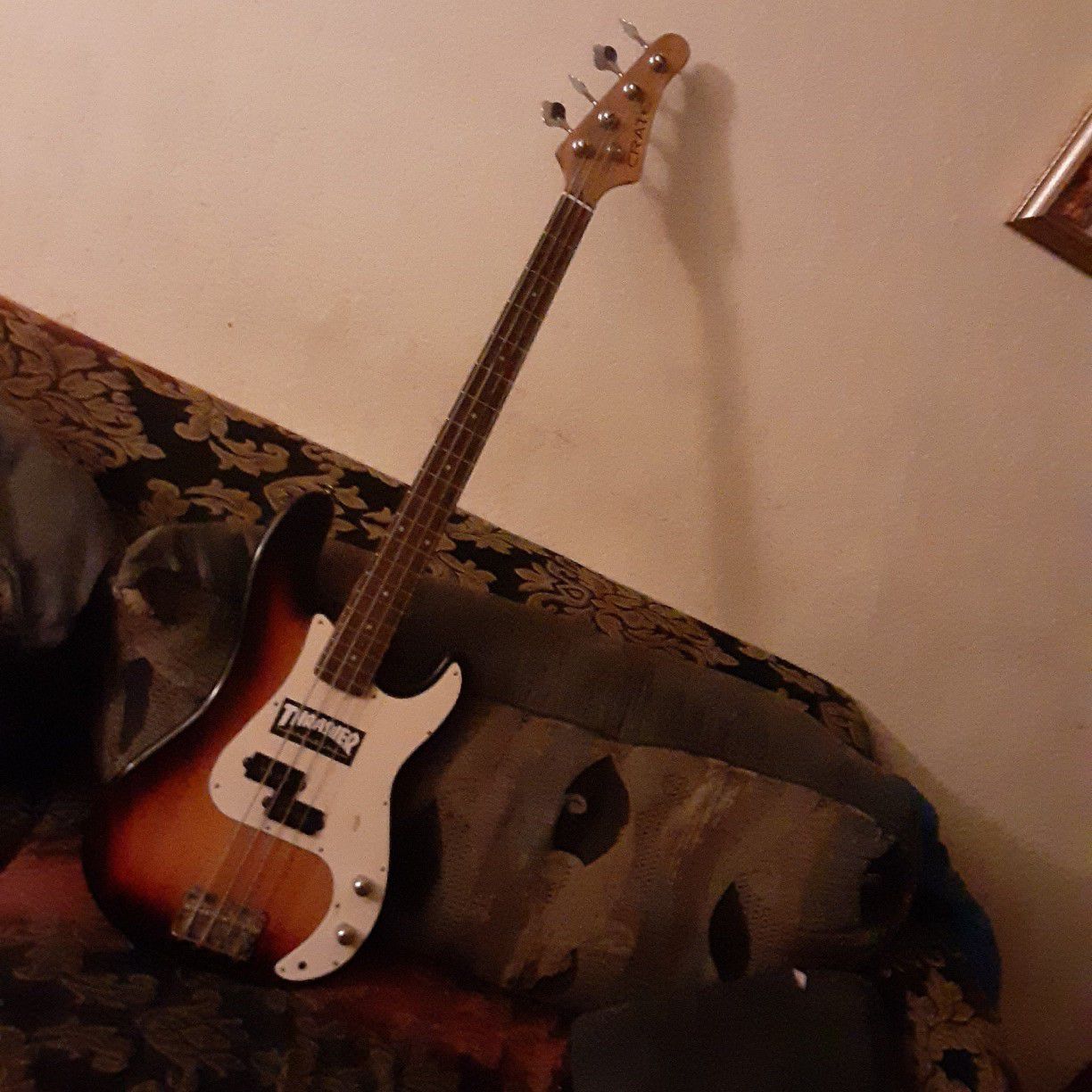 Crate Electric bass Guitar d string missing