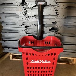 Roll Down Carry On Shopping Basket On Wheels