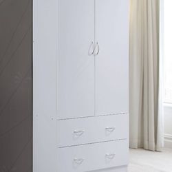 Classic White Storage Wardrobe