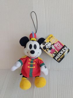 Disney Store Japan Mickey "The Band Concert" Sega 9"Plush Keychain with Tag