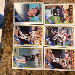 1988 Topps Baseball Cards- Houston Astros 