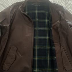 Leather Polo Jacket 