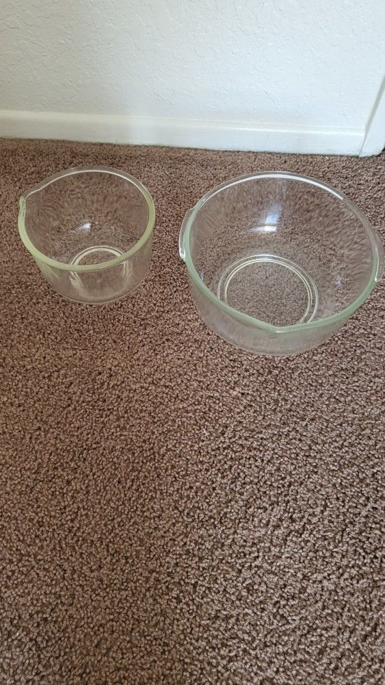 Two Glass Containers $25.00