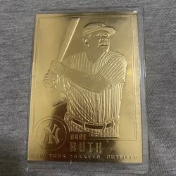 Babe Ruth Gold Card
