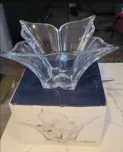 Mikasa FLORALE 14" CRYSTAL bowl