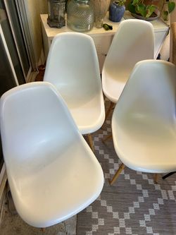 Costway white dining chairs