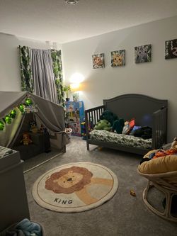 Jungle kids room picture set