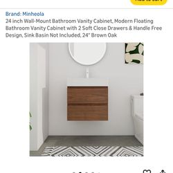 Wall Mount Bathroom Vanity 24 Inch