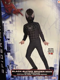 Black-Suited Spider-Man Child Costume Size 7-8