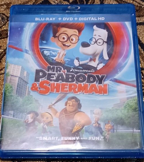 Mr Peabody And Sherman Kid Dog Blu Ray Movie Cartoon