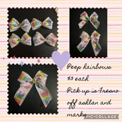 Peep Hairbows 