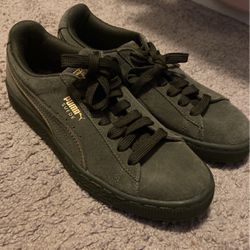 ❀ olive green puma shoes ❀