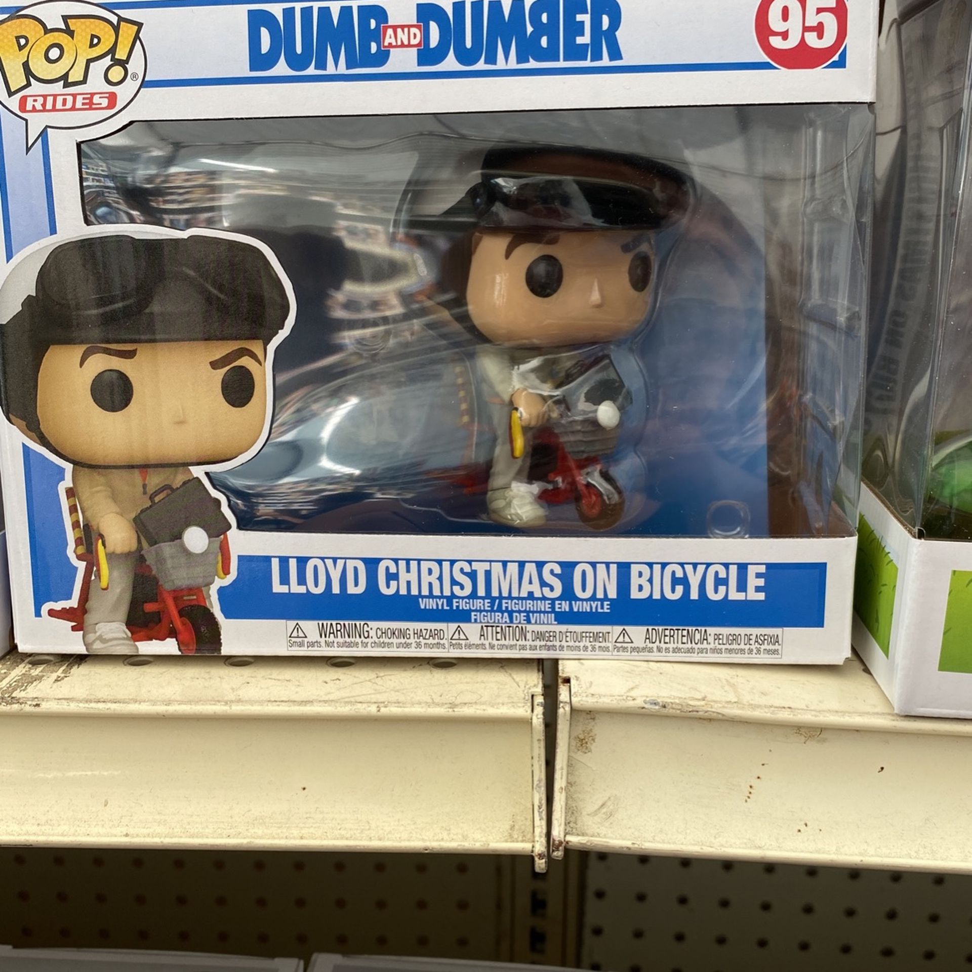 Dumb And Dumber Lloyd Christmas on Bicycle Funko Pop