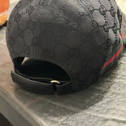 Black Gucci Canvas Hat