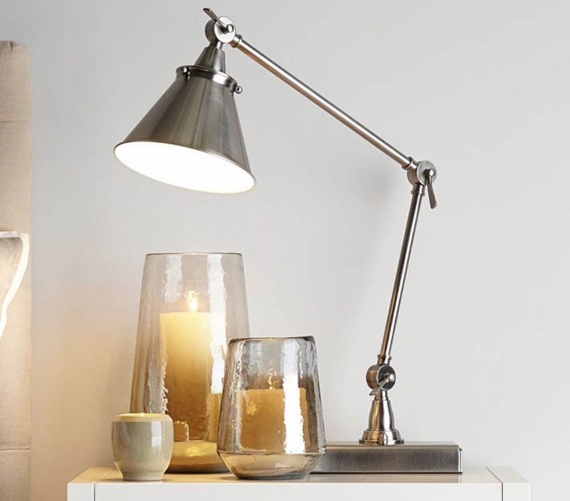 Pottery Barn Architect Desk Task Lamp With 2 Outlets