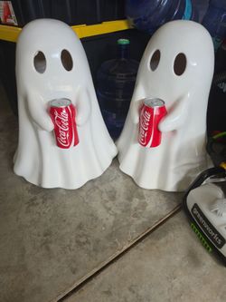 Coca Cola ghost holding Coke can
