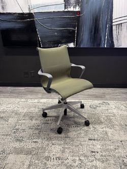 Herman Miller Setu Green Mesh Conference Chair