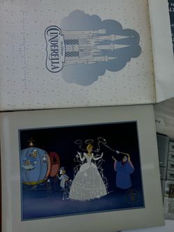 Disney Cinderella Exclusive Commemorative Lithograph 1995