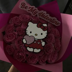 Pink Glitter Roses Valentine Rosas Ramo