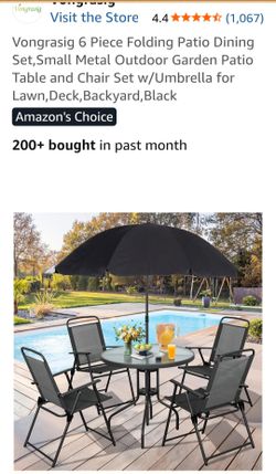 6 piece patio folding dining set