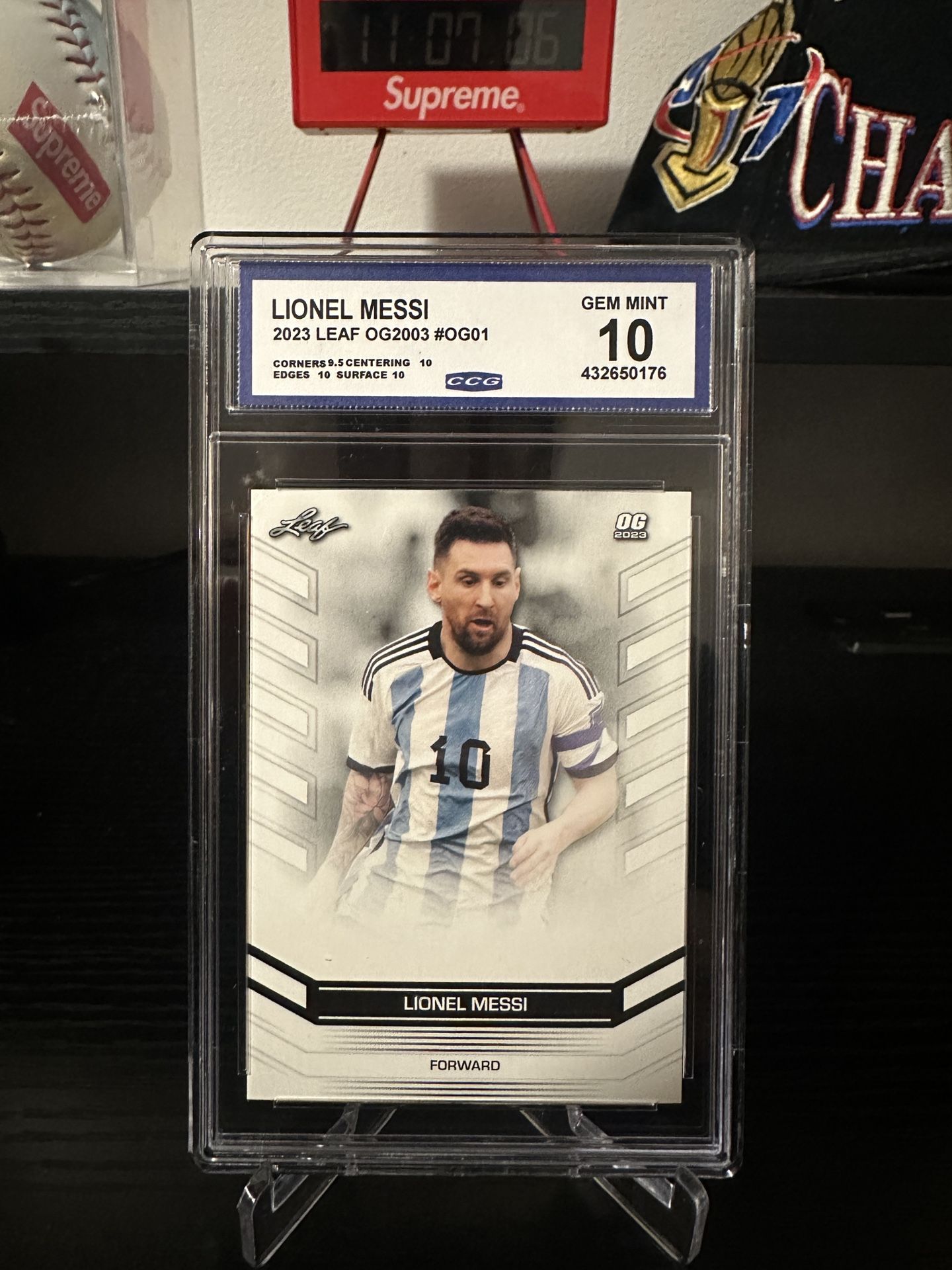 Lionel Messi Leaf Legend Gem Mint 10