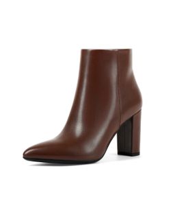 Women’s Pointed Toe Ankle Boots – 2.8” Chunky Block Heel
