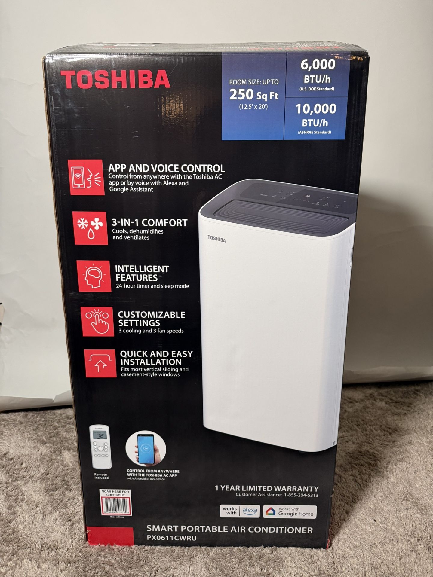 6,000 BTU Portable Air Conditioner