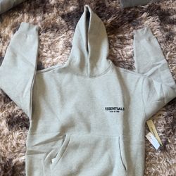Grey Essentials Hoodie Size(SM)