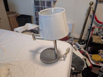 Vintage Ralph Lauren Adjustable Arm Lamp w/ Lampshade