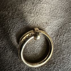 Ring Stainless Steel Size 7 Adjustable 