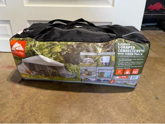 Brand New Ozark Trail 8-Person L-Shaped Connectent Tent with Screen Porch