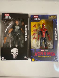 Marvel legends spider man and the punisher