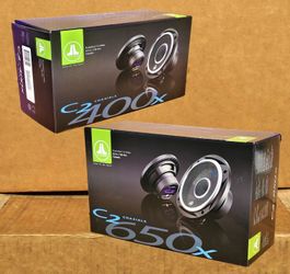Car Speakers 2-Sets 4" 2-Way Coaxial C2-400X & 6.5" 2-Way C2-650X 330 Watts Package JL Audio 🚨 Payment Options Available 🚨 No Credit Needed 🚨