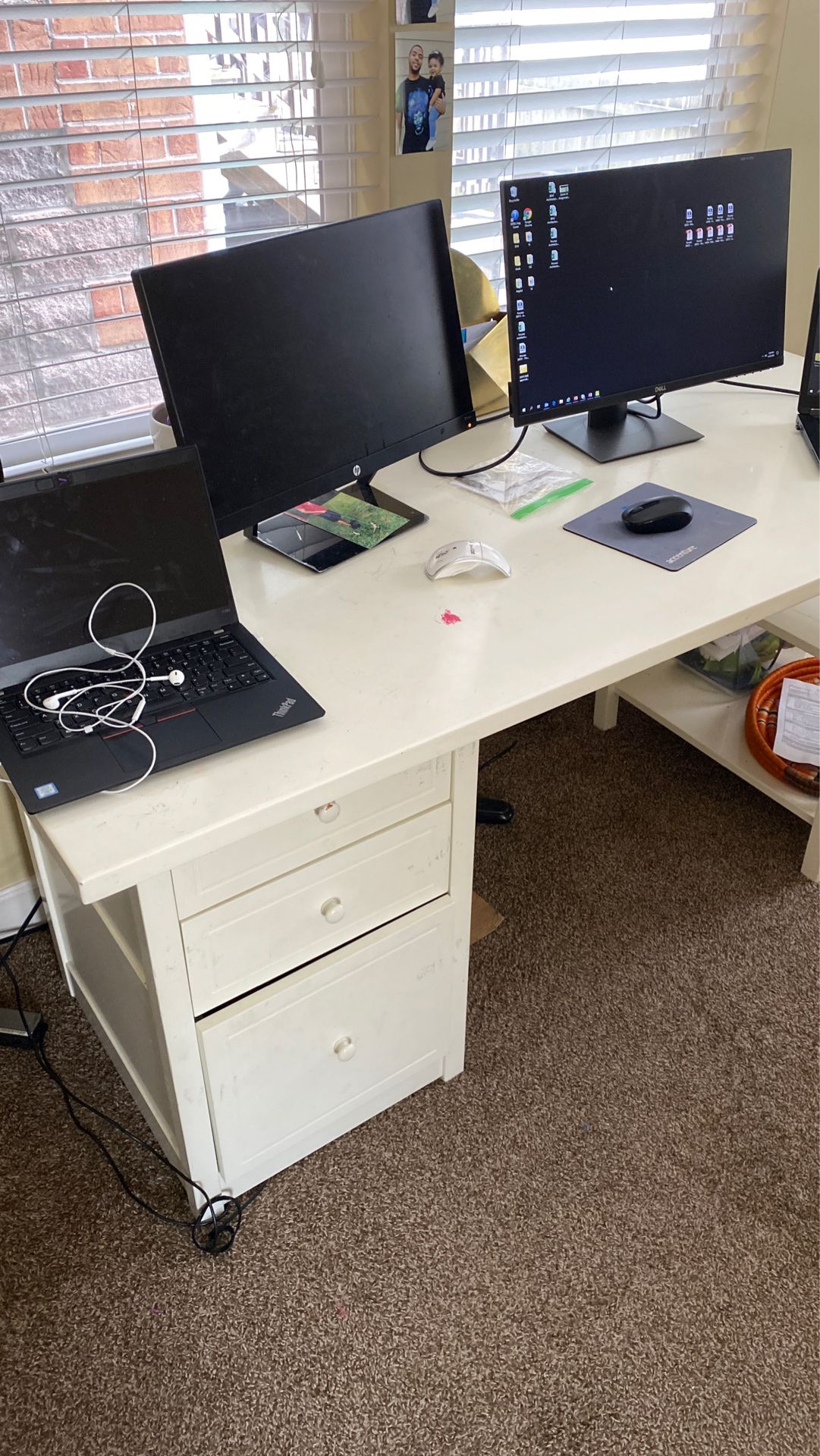 Large White Desk | VERY sturdy