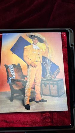 Wooden picture Frame of Young Alejandro Fernández