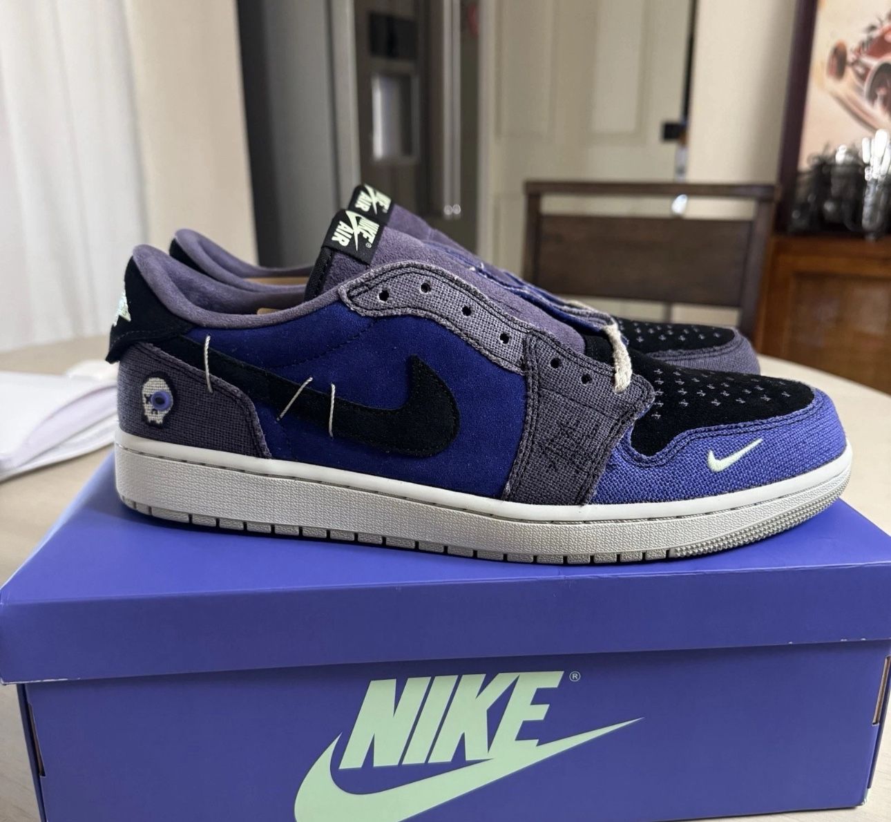 Size 12  And 11.5- Zion Williamson x Air Jordan 1 Retro OG Low Voodoo Alternate