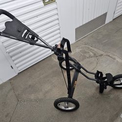 Sun Mountain Black Speed Cart 3 Wheel Push Cart Fold Away 
