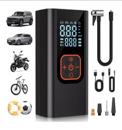 180PSI Tire Inflator Portable Air Compressor, 6X Faster Cordless Air Pump