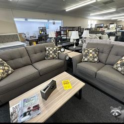 Tibbee Living Room Set Sofa and Loveseat 