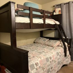 wooden bunk Bed