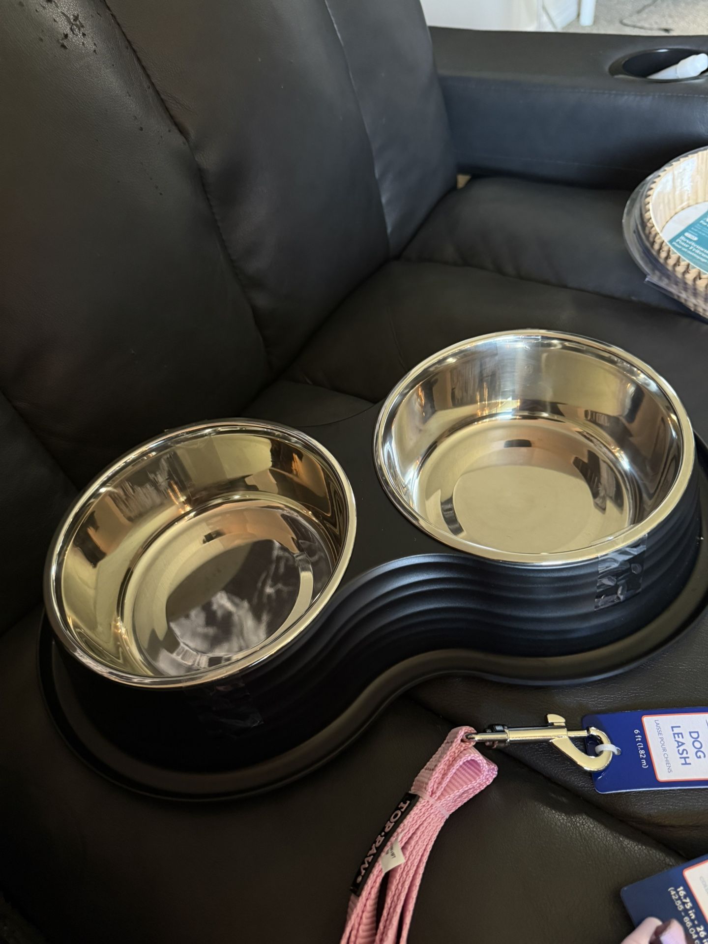 Dog Bowl-leash/collar Brand New