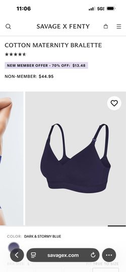 Savage X Fenty COTTON MATERNITY BRALETTE Large