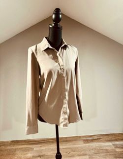 H&M Beige Button Up Size 0